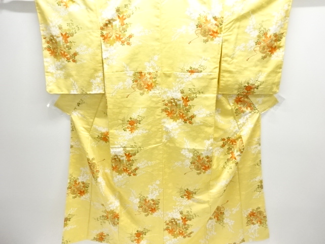 JAPANESE KIMONO / DRUM / GOSHO-GURUMA PATTERN KOMON